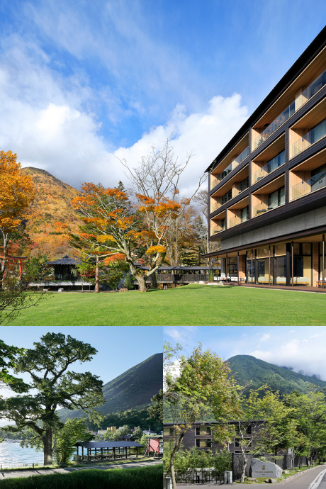 Location いろは坂を駆け上がり自然と調和するようにたたずむラグジュアリーリゾートで栄養補給