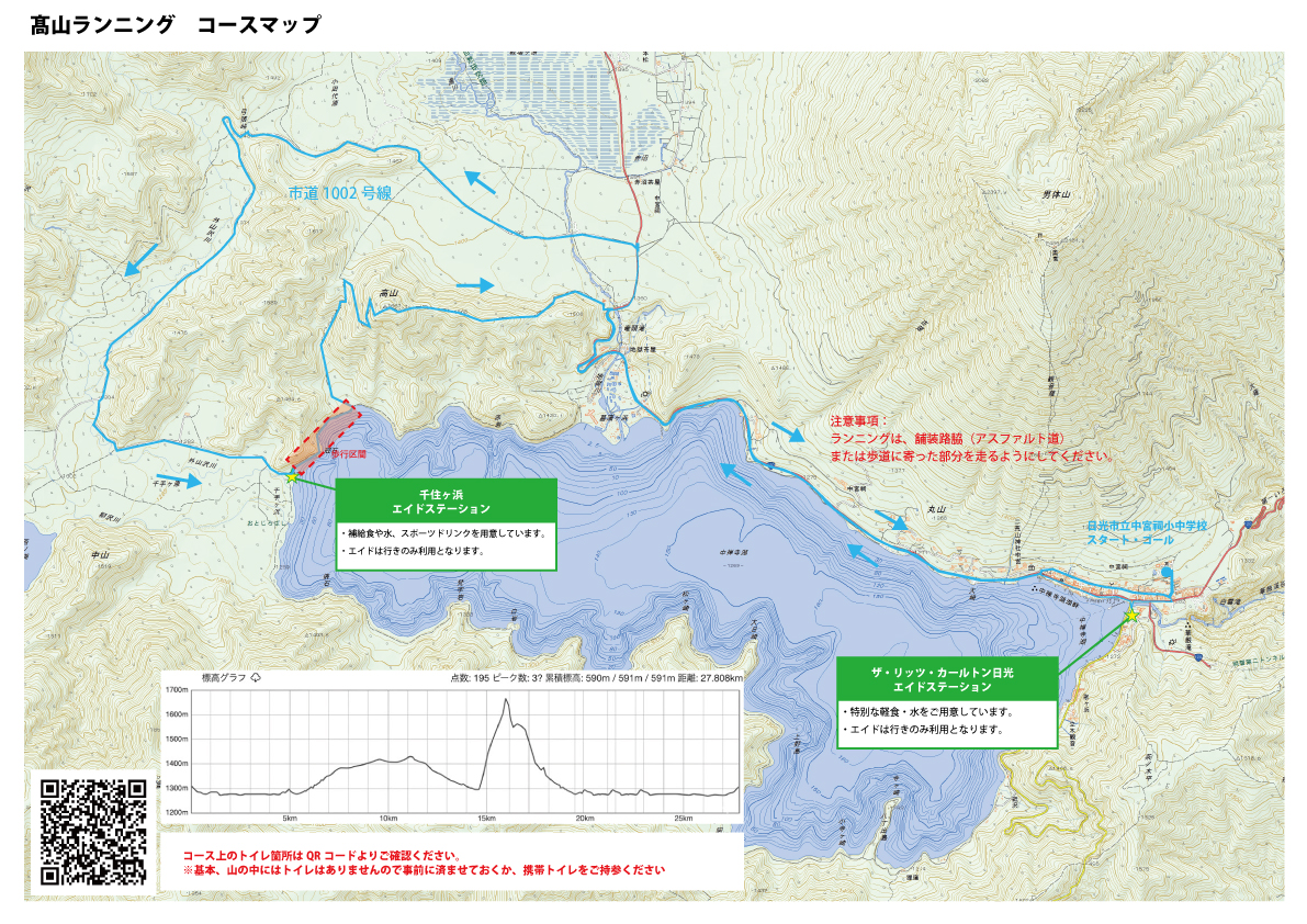 高山ランニング(25km)
