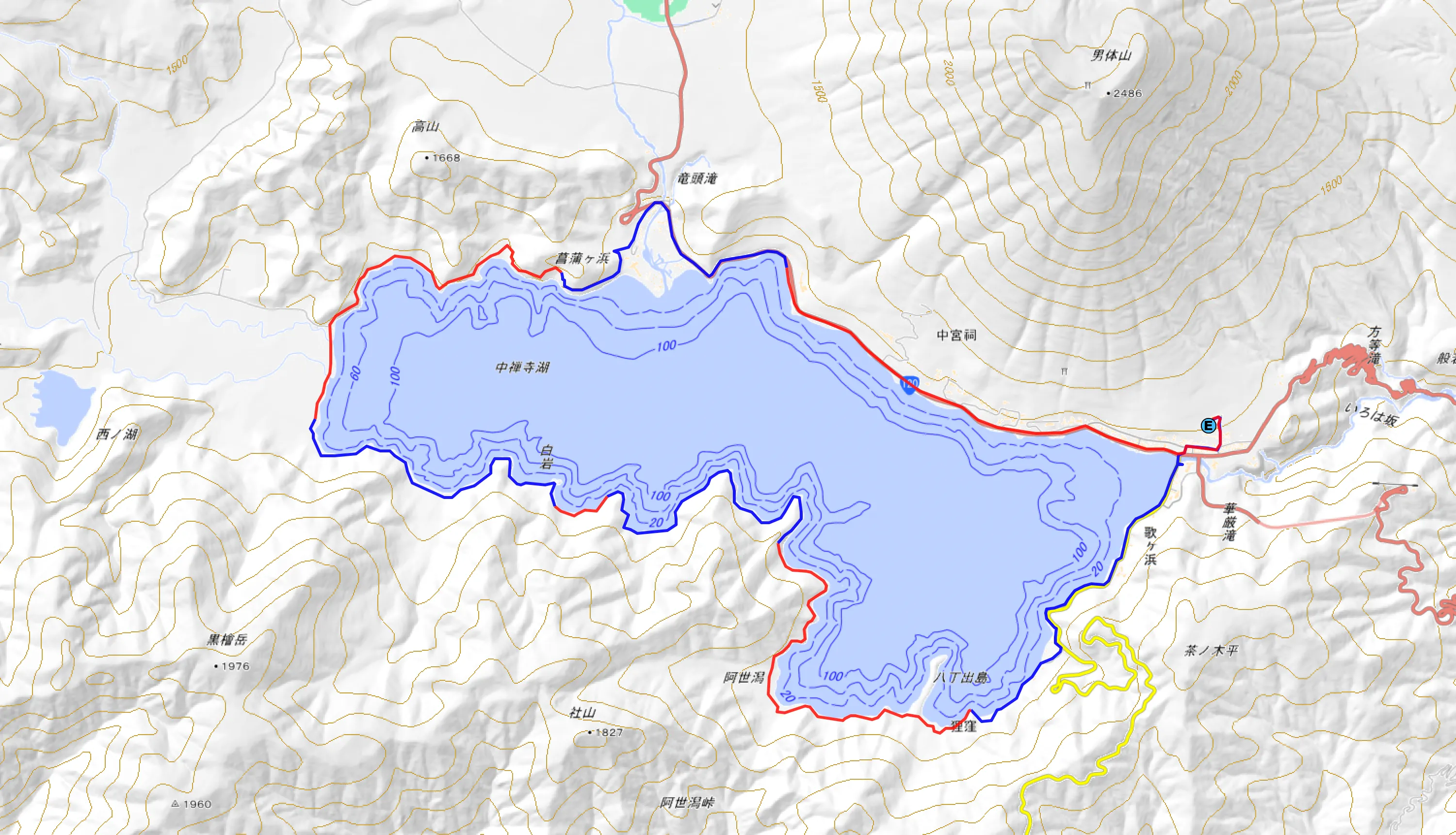 中禅寺湖周回ウォーキング（26km）